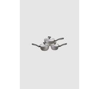 Prestige Earth Pan 3 Piece Saucepan Set, Eco Friendly Induction Hob Pan Set In Grey Grey One Size