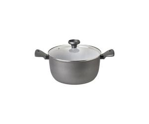 Prestige Earth Pan Grey Round Aluminium Eco-Friendly Dishwasher Safe Covered Cooking Stockpot 28Cm, 7.5L