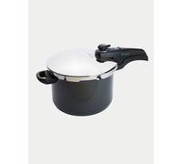 Prestige Hard Anodised Black Aluminium 6L Pressure Cooker Dark Grey