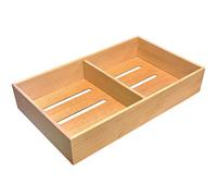 Prestige Import Group - Universal Spanish Cedar Tray with 1 Adjustable Divider for Storage or Cigars - Size: 12.5" x 7.5" x 2.25" - 2 Pack
