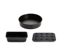 Prestige Inspire Baking Tin Set Non Stick Bakeware Carbon Steel Tray - Pack of 3