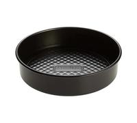 Prestige Inspire Non Stick Round Cake Tin 21cm with Loose Base - Round 8 Inch Sandwich Cake Tins for Baking, Freezer & Dishwasher Safe, Heavy Gauge Carbon Steel Bakeware, Black