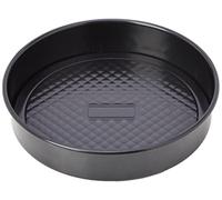 Prestige Inspire Non Stick Round Cake Tin 23cm with Loose Base - Round 9 Inch Sandwich Cake Tins for Baking, Freezer & Dishwasher Safe, Heavy Gauge Carbon Steel Bakeware, Black