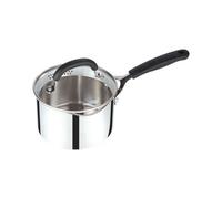 Prestige Made To Last Silver Round Stainless Steel Dishwasher Safe Saucepan With Double Sided Straining Lids 16Cm, 1.9L