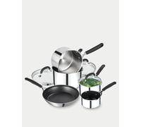 Prestige Made To Last Stainless Steel Pan Set of 5 Silver