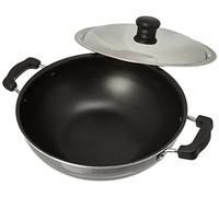 Prestige Manttra Omega Select Plus 200 Deep Fry pan, Kadai, Indian kadhai, Nonstick, Black