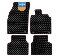 Prestige Mats, Fully Tailored Car Floor Mat Fits Volkswagen ID.3 2020-, 3MM RUBBER, RED STITCH, Anti Slip Mat-Non Slip Car Floor Mat with Black Edging