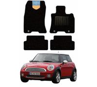 Prestige Mats Mini Cooper One R56 2006 to 2013 Floor Carpet Black Heelpad | Protects Interior From Mud Dirt And Spills Ideal For Everyday Use In All Weather Conditions