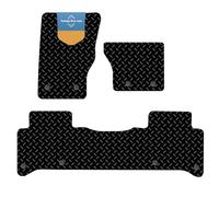 Prestige Mats - Tailored Car Floor Mat - Fits LAND ROVER RANGE ROVER SPORT 3 PIECE SET 2014-2021 Car Floor - 3mm Rubber NonSlip Car Floor Mat - Waterproof - Edged with Black Cloth Binding