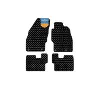 Prestige Mats Vauxhall Corsa D 2006 to 2018 Floor 3mm Rubber Green Stitch | Secures Firmly Using Original Fixing Points Protects Interior From Mud Dirt And Spills