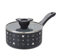 Disney Monochrome Mickey Mouse: Ceramic Non-Stick Saucepan & Lid - 18cm Black