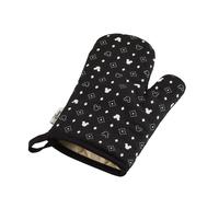 Prestige Disney Monochrome Mickey Mouse Single Oven Mitt with Hanging Loop, 26cm x 18cm, Black & White