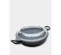 Prestige Nadiya 26cm 4 in 1 Non Stick Wok with Lid Black