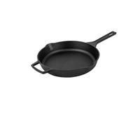 Prestige Nadiya Black Round Cast Iron Dishwasher Safe Induction Suitable Frying Pan With Pouring Lips 25Cm