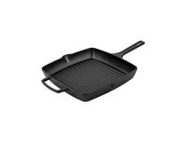 Prestige Square Grill Pan with Pouring Lips Oven Safe Cast Iron Cookware - 27 cm