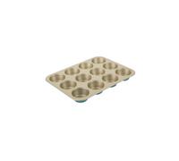 Prestige Nadiya Teal Rectangle Carbon Steel Dishwasher Safe Non-Stick 12 Cup Muffin Tin