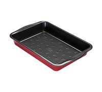 Prestige New Disney Bake with Mickey Mouse Roasting Tin Non Stick - Deep Large Baking Tray 33cm x 23cm, Carbon Steel Bakeware, Red & Black