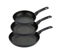 PRESTIGE 9 x Tougher Frying Pan Set Non Stick - Induction Frying Pan Set of 3, 21/25/29cm with Scratch Resistant Non Stick, Stay Cool Easy Grip Handles, Oven & Dishwasher Safe Cookware