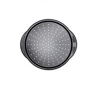 Prestige Non Stick Pizza Tray 12 inch - Aerolift Pizza Pan, Durable Carbon Steel with Extra Large Handles & Cushion Base, Pizza Oven Tray, 31 x 31 x 2 cm