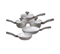 Prestige Pan Set with Glass Lids Dishwasher Safe Kitchen Cookware - Pack of 5