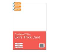 Prestige Premium Super Thick A2 White 500gsm Craft Card - Extra Thick Crafting Card (Pack of 20 Sheets)