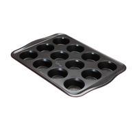 Prestige New Disney Bake with Mickey Mouse Muffin Trays For Baking 12 Cup - Non Stick Muffin Tin, Carbon Steel Bakeware, Red & Black