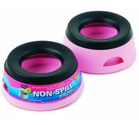Prestige Road Refresher Non Spill Pet Water Bowl, S, Pink
