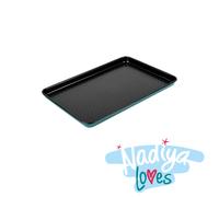 Nadiya Hussain by Prestige Roasting Tray Non Stick, Carbon Steel, 10 Year Guarantee, Medium, 9x13" Prestige Green One Size