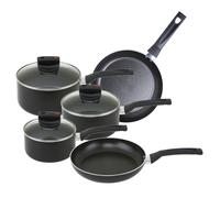 Prestige Safecook Cookware Gift Set in Black - Saucepans & Fry Pans - Pack of 5
