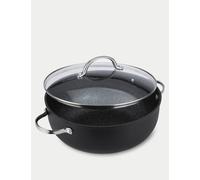 Prestige Scratch Guard 28cm Casserole Dish with Lid Grey Marl