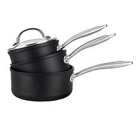 Prestige Scratch Guard Aluminium Saucepan Set, 3pce
