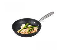 Prestige Scratch Guard Non Stick Frying Pan 21cm - Suitable as Induction Frying Pan, Scratch Resistant, Easy Cleaning Ceramic Exterior with Steel Base, Oven & Dishwasher Safe Cookware, Black