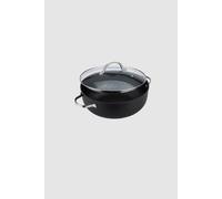 Prestige Scratch Guard Aluminium Chefs Casserole, 28cm/5.7L, Black