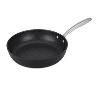 Prestige Scratch Guard Non Stick Frying Pan 29cm - Suitable as Induction Frying Pan, Scratch Resistant, Easy Cleaning Ceramic Exterior with Steel Base, Oven & Dishwasher Safe Cookware, Black