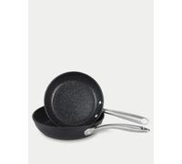 Prestige Scratch Guard Non Stick Frying Pan Set of 2 Grey Marl