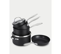 Prestige Scratch Guard Non Stick Pan Set of 5 Grey Marl