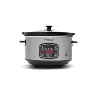 Prestige - Digital Slow Cooker 5.5 Litre - Easy to Use Programmable Timer - 3 Cooking Modes - LCD Display - See Through Glass Lid - 2 Year Guarantee