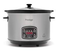 Prestige Smart Cook Digital Slow Cooker Stainless Steel 300W 5.6 Litre - Silver