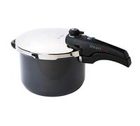 Prestige Smart Plus Black Round Anodised Aluminium Induction Suitable Pressure Cooker with Locking Lid 6L