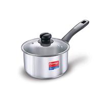 Prestige SS Platina Popular Cookware Sauce Pan, 140 mm