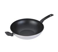 Prestige Stir Fry Pan Stainless Steel Dimpled Surface Non Stick Cookware - 30 cm