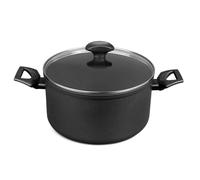 Prestige Tougher Stock Pot with Lid - Induction Stock Pot with Scratch Resistant Non Stick, Stay Cool Easy Grip Handles,24cm, Stockpot