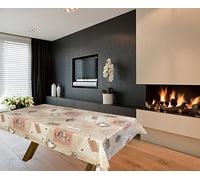 Prestige Tablecloths Farm Life PVC Vinyl Wipe Clean Tablecloth Waterproof Table Protector Table Cover F148-1 (Rectangle-250cmx140cm)