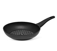 Prestige Thermo Smart 20cm Non Stick Frying Pan with Heat Indicator - Omelette Pan For Induction Hob, PFOA Free, Oven & Dishwasher Safe Cookware, Made In Italy,Black