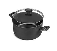 Prestige Tougher Stock Pot with Lid - Induction Stock Pot with Scratch Resistant Non Stick, Stay Cool Easy Grip Handles,24cm, Stockpot
