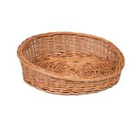 Prestige Wicker Round Sloping Wicker Display Basket, Brown, One Size