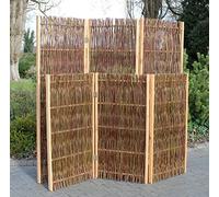 Prestige Wicker Willow Garden Privacy Screen Paravan Folding (180cm x 120cm)