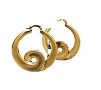 PrestigeApplause Earring Party Celebrant Round-Design Earring Jewellery Great as a Gift for Her, Geometric Design Gold Plating Women Jewellery for Wedding, Party, Anniversary, Special Occasion