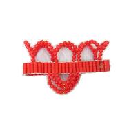 PrestigeApplause Jewels Red Beaded Traditional Edo Crown Cap, African Bridal Headdress for Ceremonies (UK, Alpha, One Size, Orange 3)