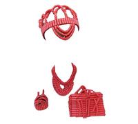 PrestigeApplause Orange Traditional Coral Beaded Wedding Four pieces Set, Nigerian Edo Igbo Delta Style Hat, Purse, Bracelet Necklace